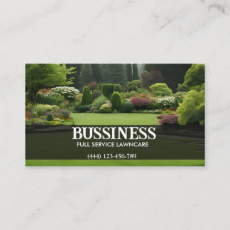 Full Service Lawn Care Landscaper Visitekaartje