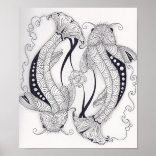 Full Size Koi Fish Poster