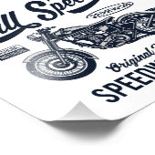 Full Speed Speedway Racing Foto Afdruk (Hoek)