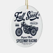 Full Speed Speedway Racing Keramisch Ornament (Rechts)