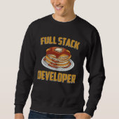 Full Stack Developer  Computer Programmer Pancake  Trui (Voorkant)