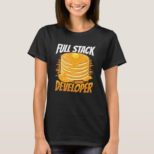 Full Stack Developer Computer Science Programmer C T-shirt (Voorkant)