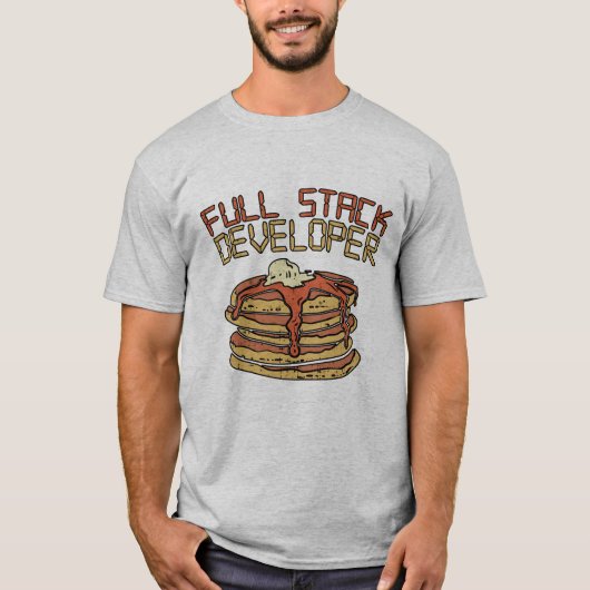 Full Stack Developer Software Programmer Pun Gift T-shirt (Voorkant)