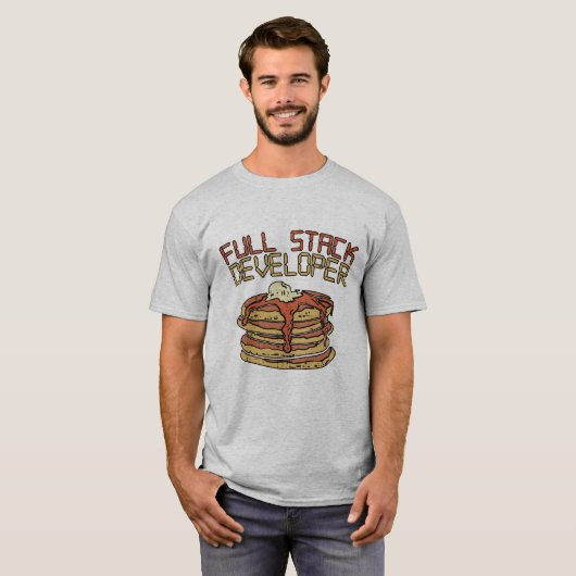 Full Stack Developer Software Programmer Pun Gift T-shirt (Voorkant volledig)