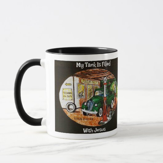 "Full Tank of Jesus" Possum Trot Mug (Gauche)