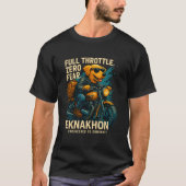 Full Throttle Moto Dog T-Shirt | EKNAKHON™ – Zero (Voorkant)