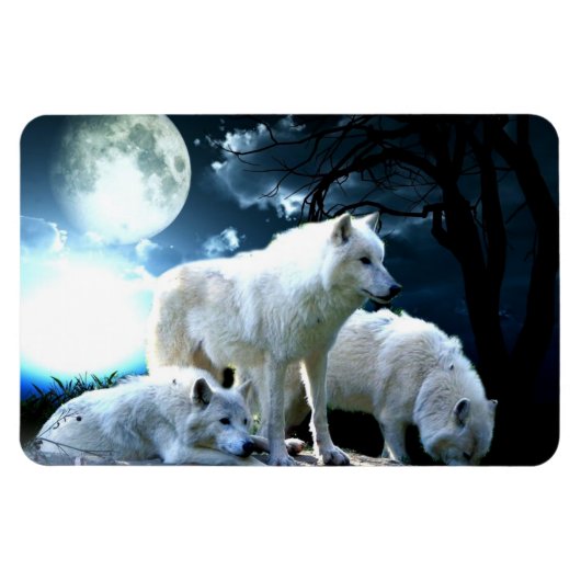 Full Wolf Moon Magneet (Horizontaal)
