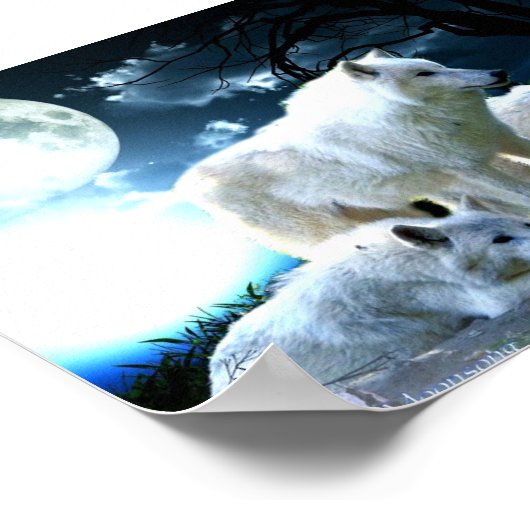 Full Wolf Moon Poster (Hoek)