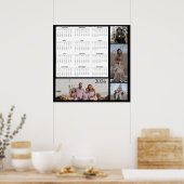 Full-Year Calendar with Customizable Photo Collage Poster (Keuken)