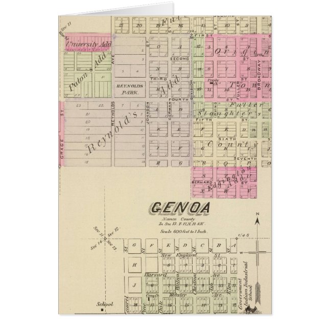 Fullerton et Gênes, Nebraska (Devant)