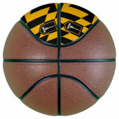 Fullsize Basketball met vlag van Baltimore, VS Basketbal (Rechts)