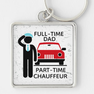 Fulltime Papa, Parttime Chauffeur Busy Vader Sleutelhanger