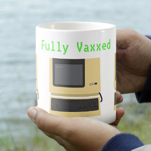 Fully Vaxxed Funny Geek Computer Joke Koffiemok