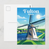 Fulton (Illinois) Briefkaart (Voorkant / Achterkant)