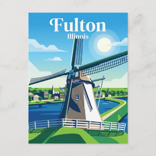 Fulton (Illinois) Briefkaart (Voorkant)