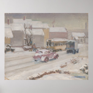 Fulton Road Cleveland – Kulhanek 1943 Afdrukken Poster