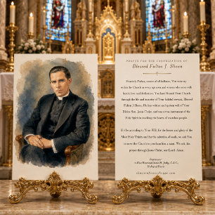 Fulton Sheen Gebed tot Heiligverklaring Kaart