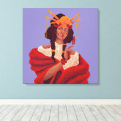 Fumadora de Jazmín Canvas Afdruk (Insitu (Houten vloer))