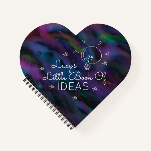 fume personnalisé violets petit livre d'idées (Devant)