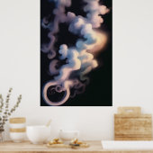Fumée Abstraite | Poster d'art moderne (Cuisine)