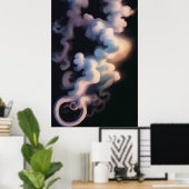 Fumée Abstraite | Poster d'art moderne (Bureau à domicile)