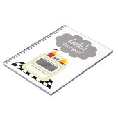 Fumée de cuisine et rétro carnet de recette de (Côté gauche)