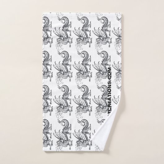 Fumée et feu sur mesure (Serviette à main)