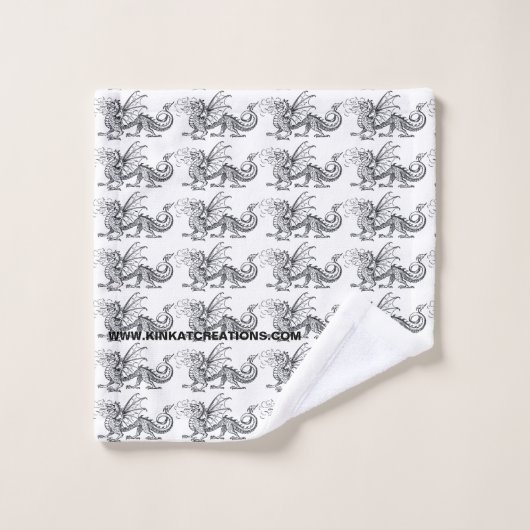 Fumée et feu sur mesure (Gant de toilette)