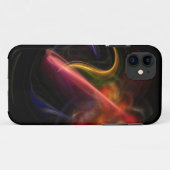 Fumée et flammes art abstrait iPhone 5 coque (Dos (Horizontal))