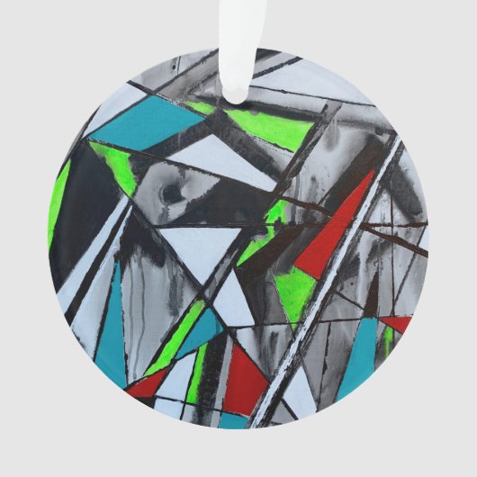 Fumée et miroirs ornement acrylique (devant)