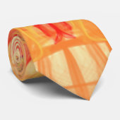 FUMÉE ORANGE - Art Fractal - Cravate (Roulé)