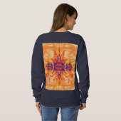 FUMÉE ORANGE - Art Fractal - Sweatshirt (Dos entier)