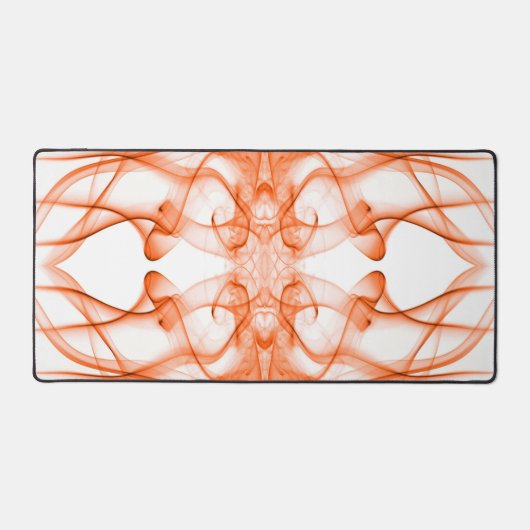 Fumée orange symétrique minimaliste blanc (Recto)