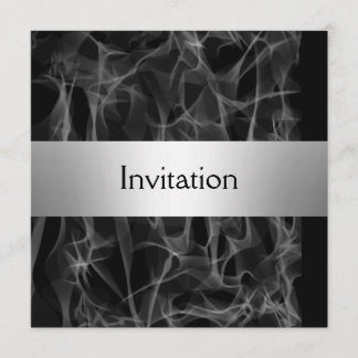 Fumée populaire Black Party Invitation enregistrer