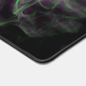 Fumée violette verte et flammes Mat d'art Abstrait (Coin)