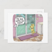 Fumer Chien drôle de carte d'anniversaire (Devant / Derrière)