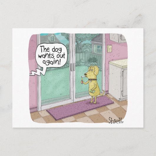 Fumer Chien drôle de carte d'anniversaire (Devant)