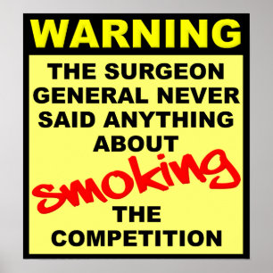 Fumer La Compétition Motocross Dirt Bike Poster