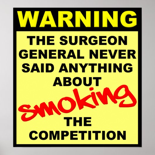 Fumer La Compétition Motocross Dirt Bike Poster (Devant)