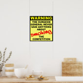 Fumer La Compétition Motocross Dirt Bike Poster (Cuisine)