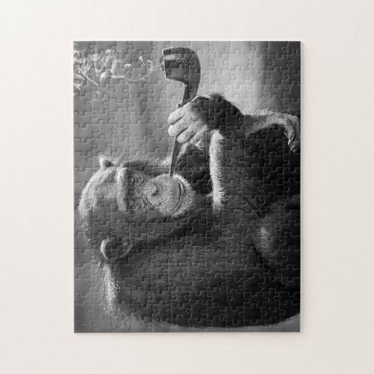 Fumer le chimpanzé, puzzle (Vertical)
