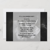 Fumer le crâne Cigarette Halloween Fête Invitation (Dos)