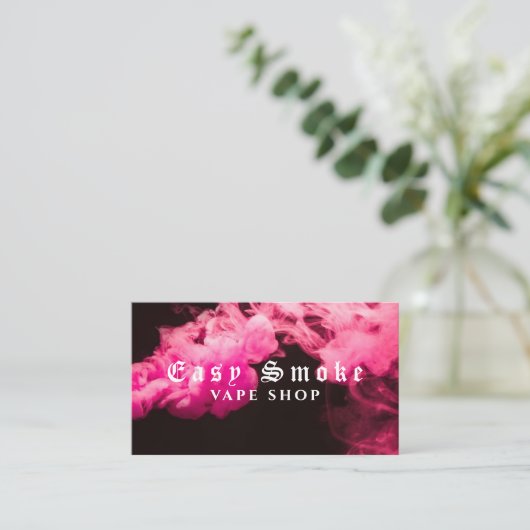 Fumer les Cartes de visite (Debout devant)