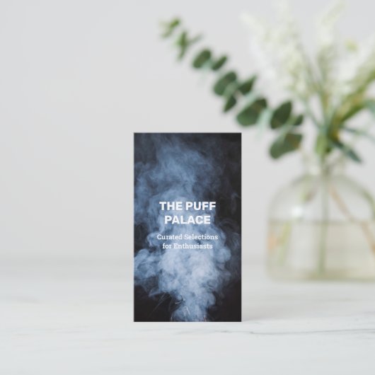 Fumer Shop QR Carte de visite (Debout devant)