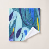 Fumes bleues (Gant de toilette)