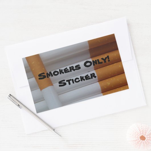 Fumeurs seulement ! Autocollant (Enveloppe)