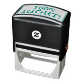 Fun "100% RECHTS!" Schoolleraar Rubber Stamp Zelfinktende Stempel (Product)
