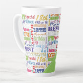 Fun 18th Birthday Party Favors Personalized Latte Mok (Linkerhoek)