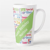 Fun 18th Birthday Party Favors Personalized Latte Mok (Rechts)