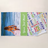 Fun 18th Birthday Party Favors Personalized Strandlaken (Voorkant)